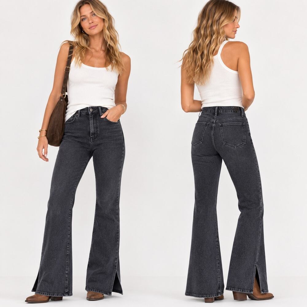 Madewell Flare Bootcut jean high rise Skinny Roadtripper Black Wash Women's 27